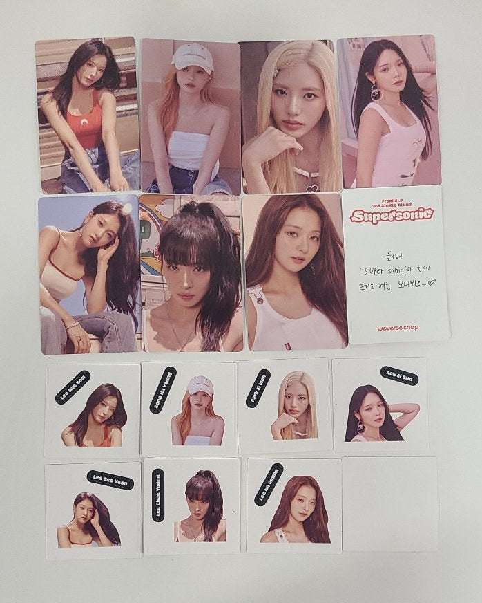 Fromis_9 "SuperSonic" - Weverse Shop Pre-Order Benefit Photocard, Sticker Set (8EA) [Compact Ver.] [24.8.16] - HALLYUSUPERSTORE