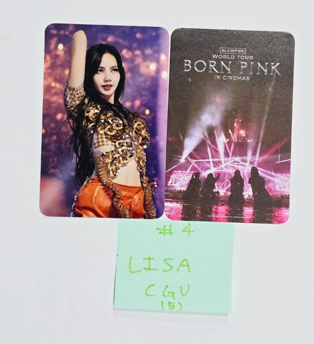 BLACKPINK "BORN PINK" WORLD TOUR IN CINEMAS - CGV Event Photocards Round 3 [24.8.19] - HALLYUSUPERSTORE