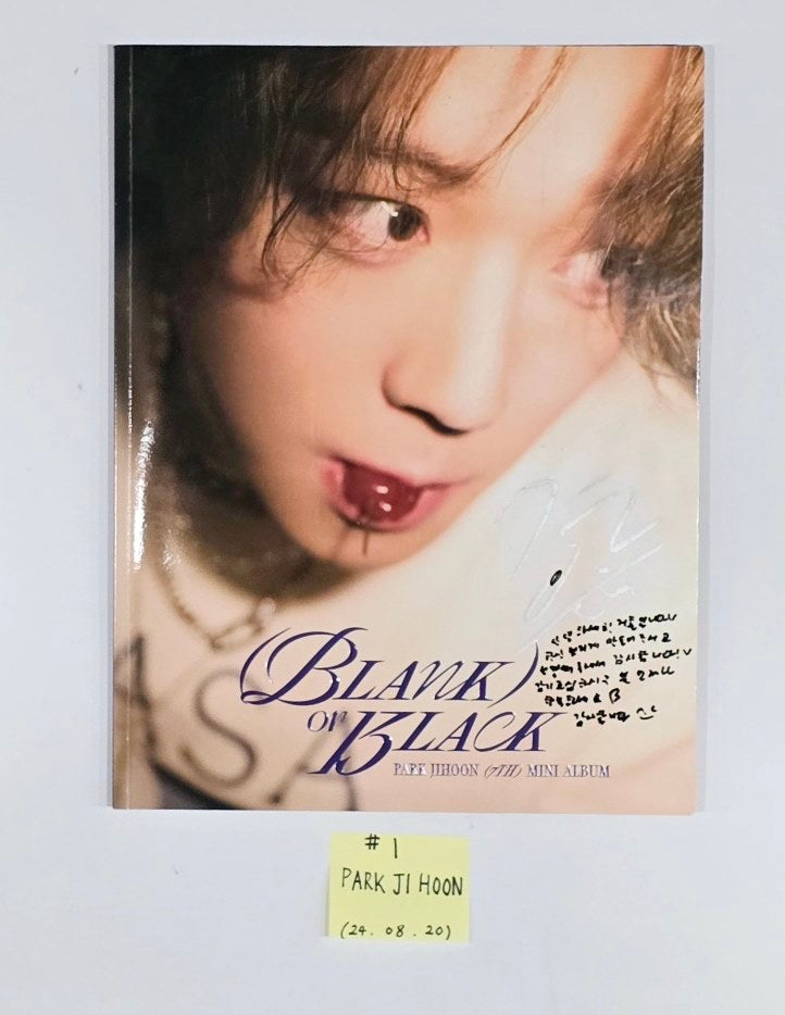 PARK JI HOON - Hand Autographed(Signed) Promo Album [24.8.14