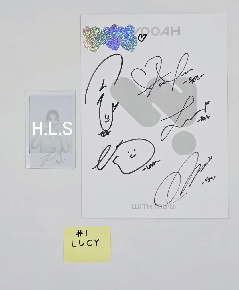 Wooah "Unframed" - Hand Autographed(Signed) Polaroid, Postcard [24.8.20] - HALLYUSUPERSTORE