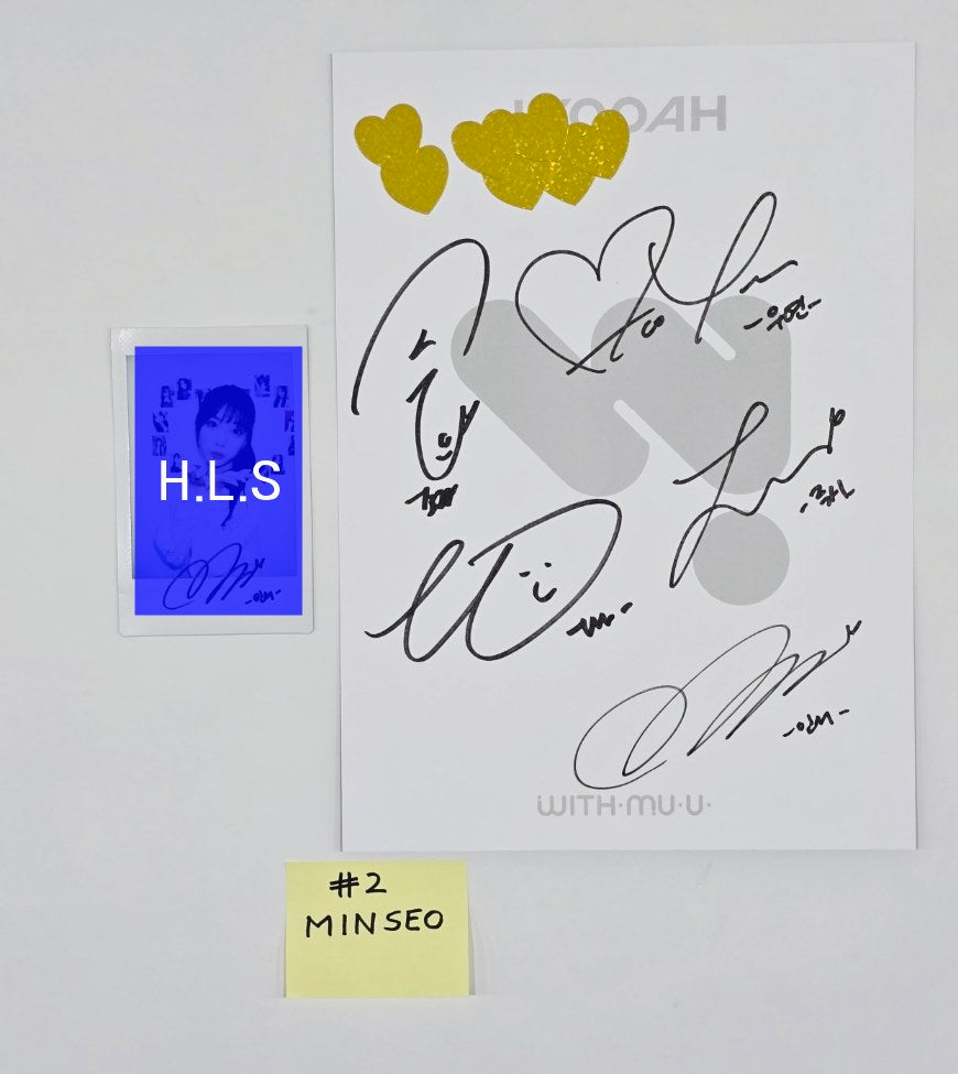 Wooah "Unframed" - Hand Autographed(Signed) Polaroid, Postcard [24.8.20] - HALLYUSUPERSTORE