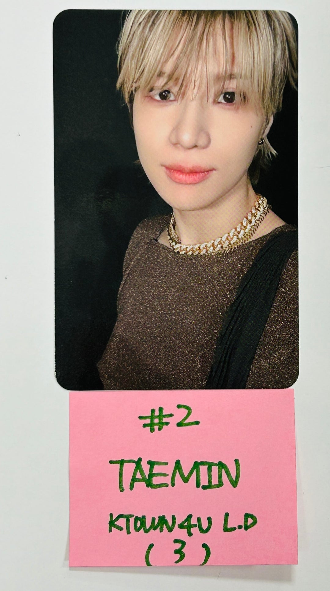 TAEMIN "ETERNAL" - Ktown4U Lucky Draw & Drink Event Photocard, Postcard [24.8.21]