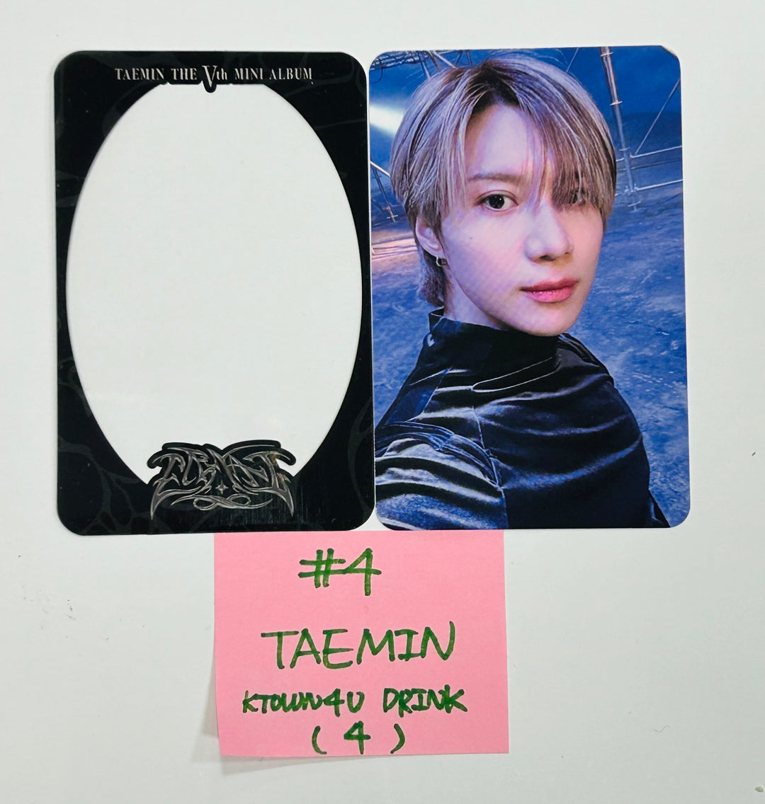 TAEMIN "ETERNAL" - Ktown4U Lucky Draw & Drink Event Photocard, Postcard [24.8.21]