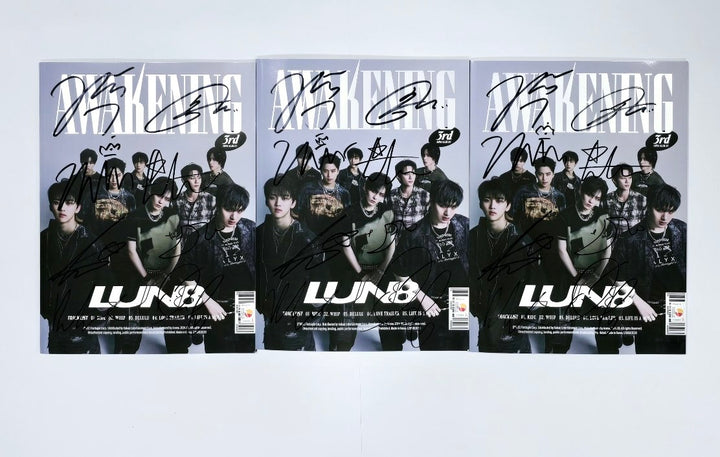 LUN8 "AWAKENING" - Hand Autographed(Signed) Promo Album [24.8.22] - HALLYUSUPERSTORE