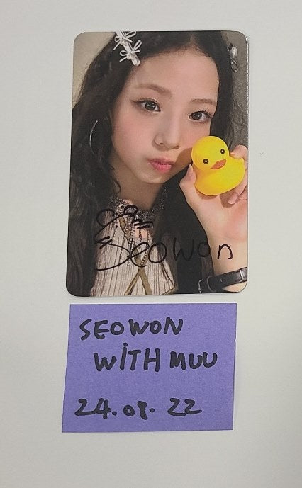 Seowon (Of UNIS) 'CURIOUS' - Hand Autographed(Signed) Photocard [24.8.22]