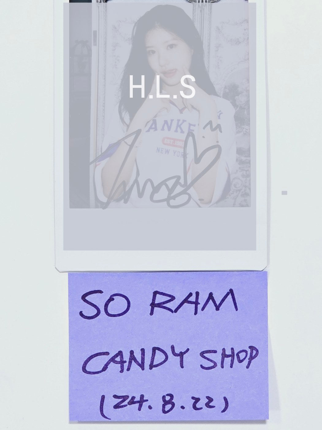 Soram (Of Candy Shop) "Girls Don’t Cry" - Hand Autographed(Signed) Polaroid [24.8.22]