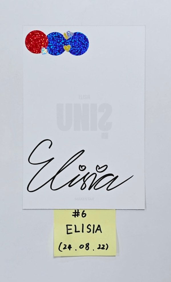 UNIS 'CURIOUS' - Hand Autographed(Signed) Postcard [24.8.22] - HALLYUSUPERSTORE