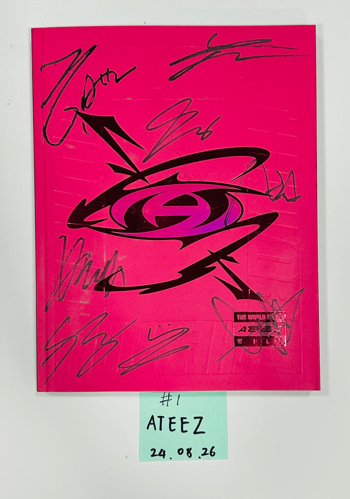 Ateez. Stray Kids, Nct Wish, Enhypen, Boynextdoor - Hand Autographed(Signed) Promo Album [24.8.26]