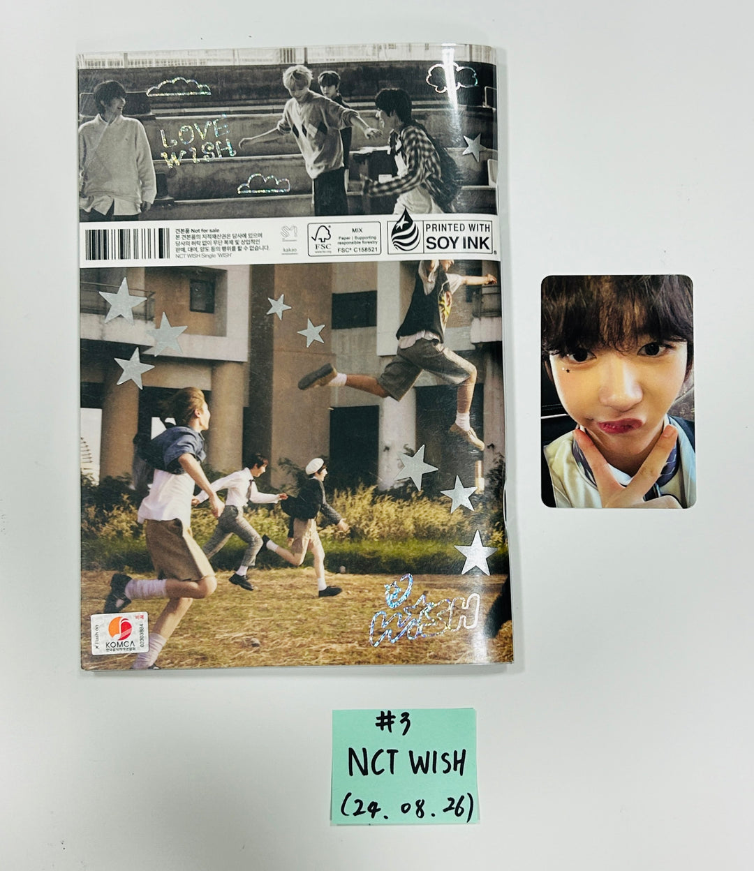 Ateez. Stray Kids, Nct Wish, Enhypen, Boynextdoor - Hand Autographed(Signed) Promo Album [24.8.26]