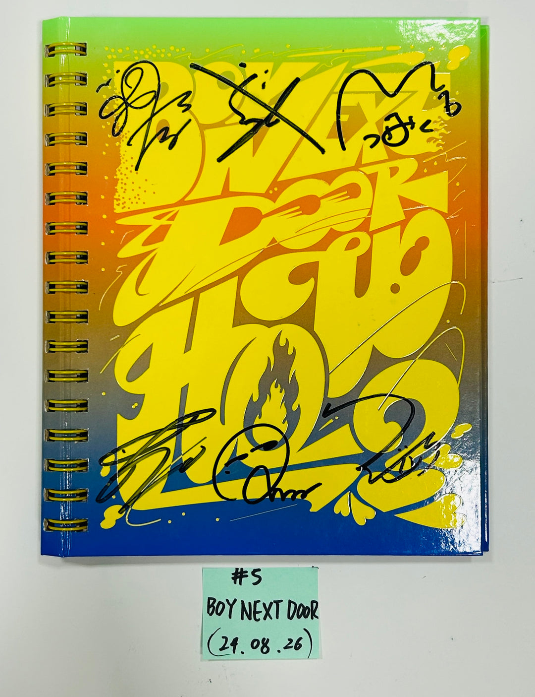 Ateez. Stray Kids, Nct Wish, Enhypen, Boynextdoor - Hand Autographed(Signed) Promo Album [24.8.26] - HALLYUSUPERSTORE