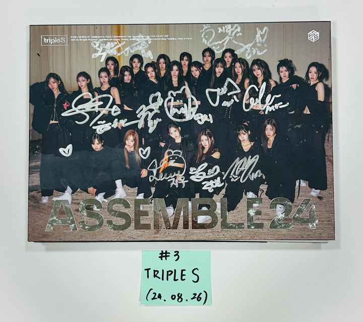 Kep1er, Nmixx, Triples, Unis, IVE, YUQI, Red Velvet, Nayeon, Viviz, Yves - Hand Autographed(Signed) Promo Album [24.8.26] - HALLYUSUPERSTORE