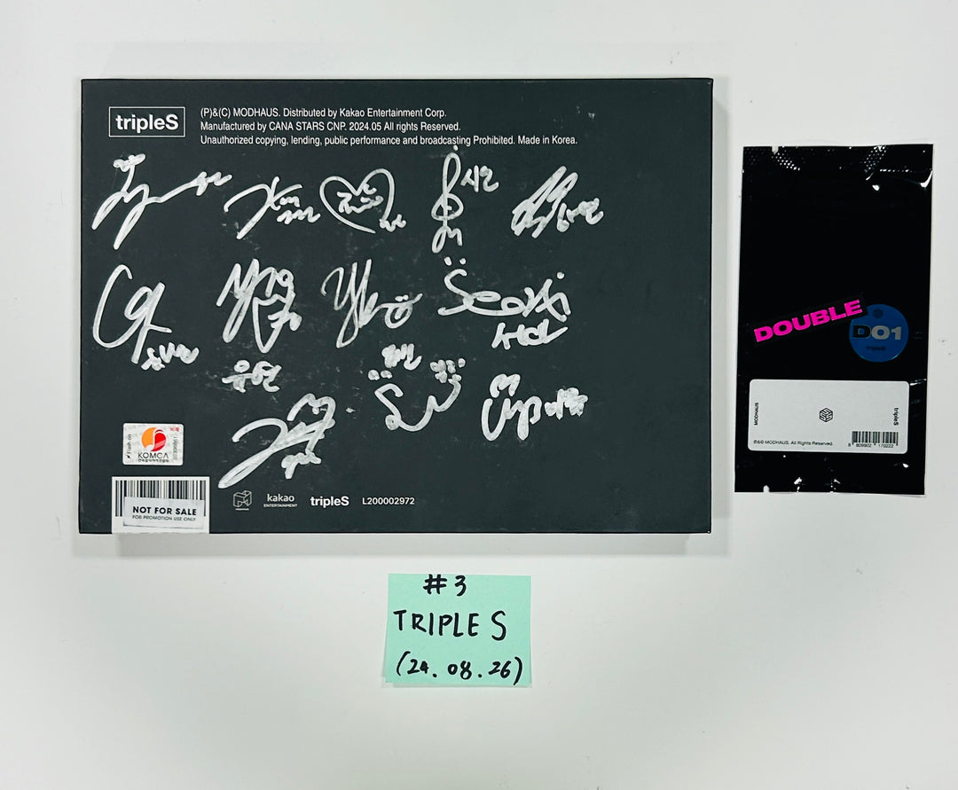 Kep1er, Nmixx, Triples, Unis, IVE, YUQI, Red Velvet, Nayeon, Viviz, Yves - Hand Autographed(Signed) Promo Album [24.8.26] - HALLYUSUPERSTORE