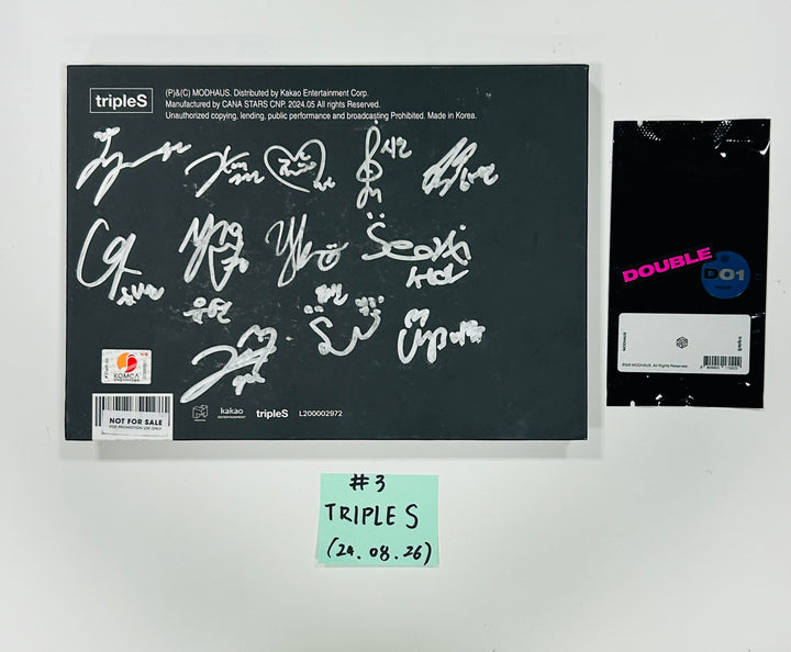 Kep1er, Nmixx, Triples, Unis, IVE, YUQI, Red Velvet, Nayeon, Viviz, Yves - Hand Autographed(Signed) Promo Album [24.8.26] - HALLYUSUPERSTORE