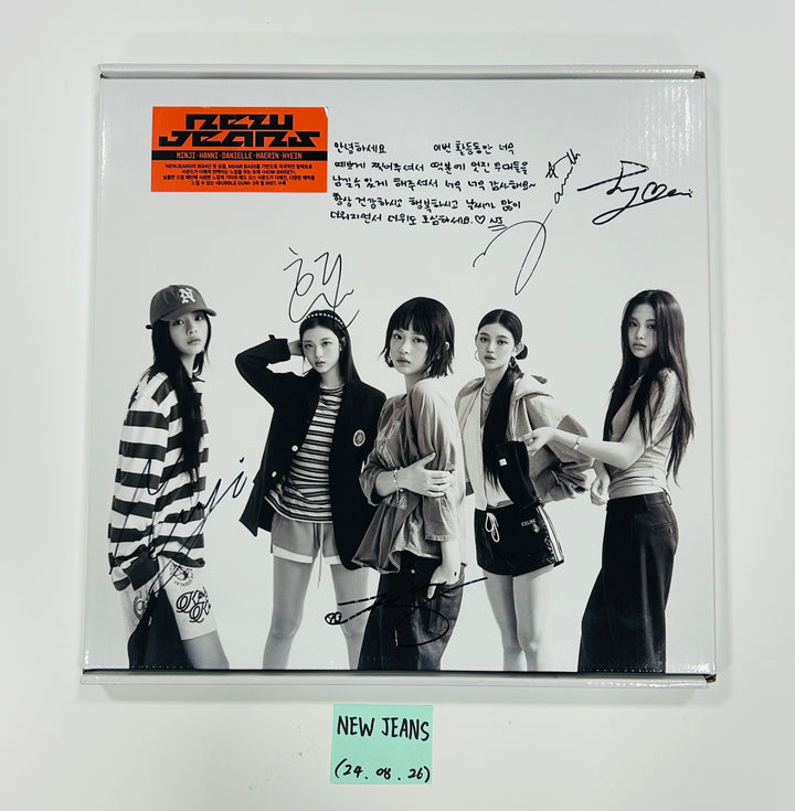 New Jeans "How Sweet" - Hand Autographed(Signed) Promo Album [24.8.26] - HALLYUSUPERSTORE