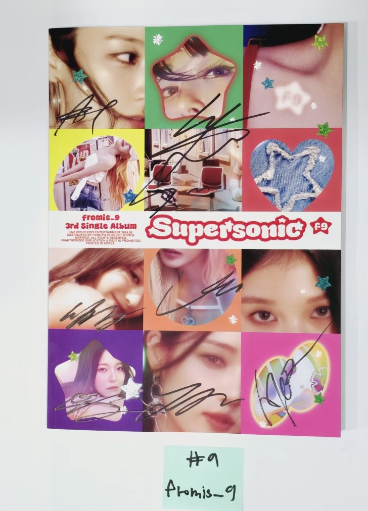 Fromis_9 "SuperSonic", NMIXX "Fe3O4: STICK OUT",TAEMIN "ETERNAL", SF9 "FANTASY" - Hand Autographed Promo Album [24.8.26] - HALLYUSUPERSTORE