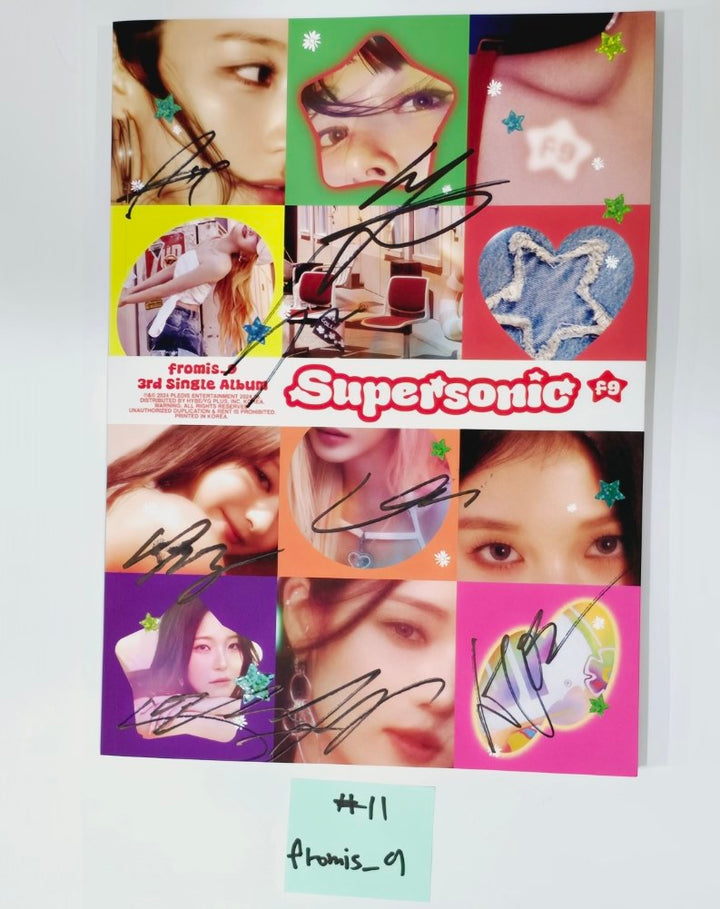 Fromis_9 "SuperSonic", NMIXX "Fe3O4: STICK OUT",TAEMIN "ETERNAL", SF9 "FANTASY" - Hand Autographed Promo Album [24.8.26] - HALLYUSUPERSTORE