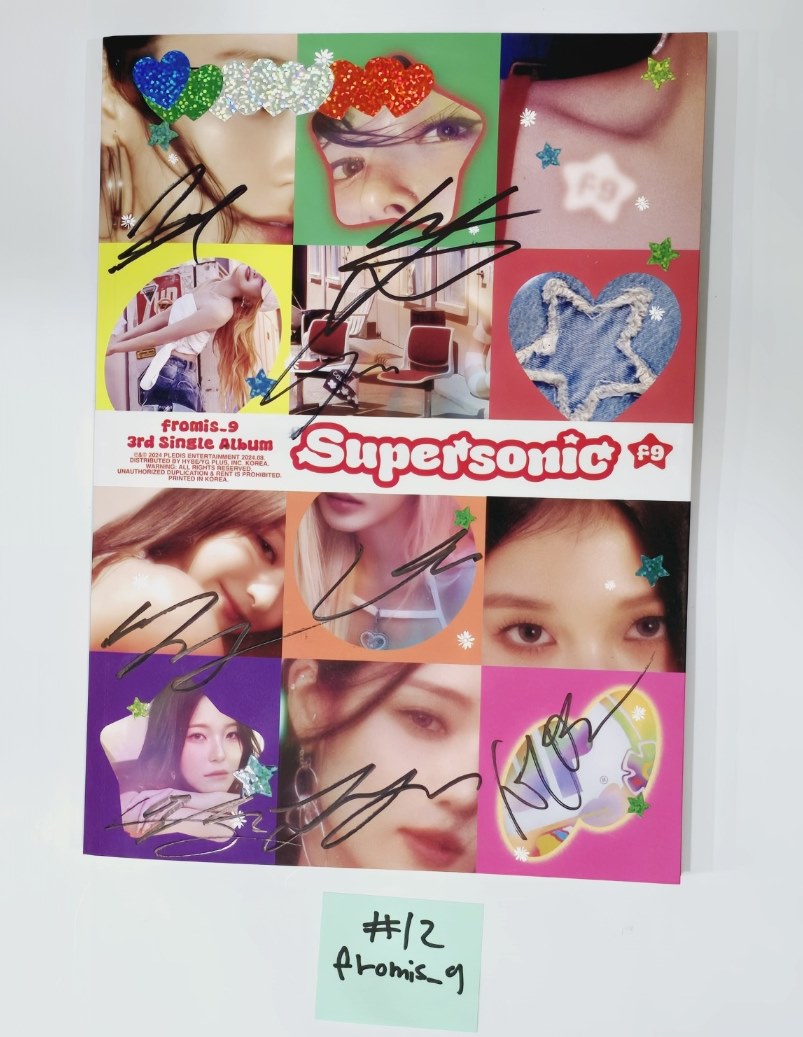 Fromis_9 "SuperSonic", NMIXX "Fe3O4: STICK OUT",TAEMIN "ETERNAL", SF9 "FANTASY" - Hand Autographed Promo Album [24.8.26] - HALLYUSUPERSTORE