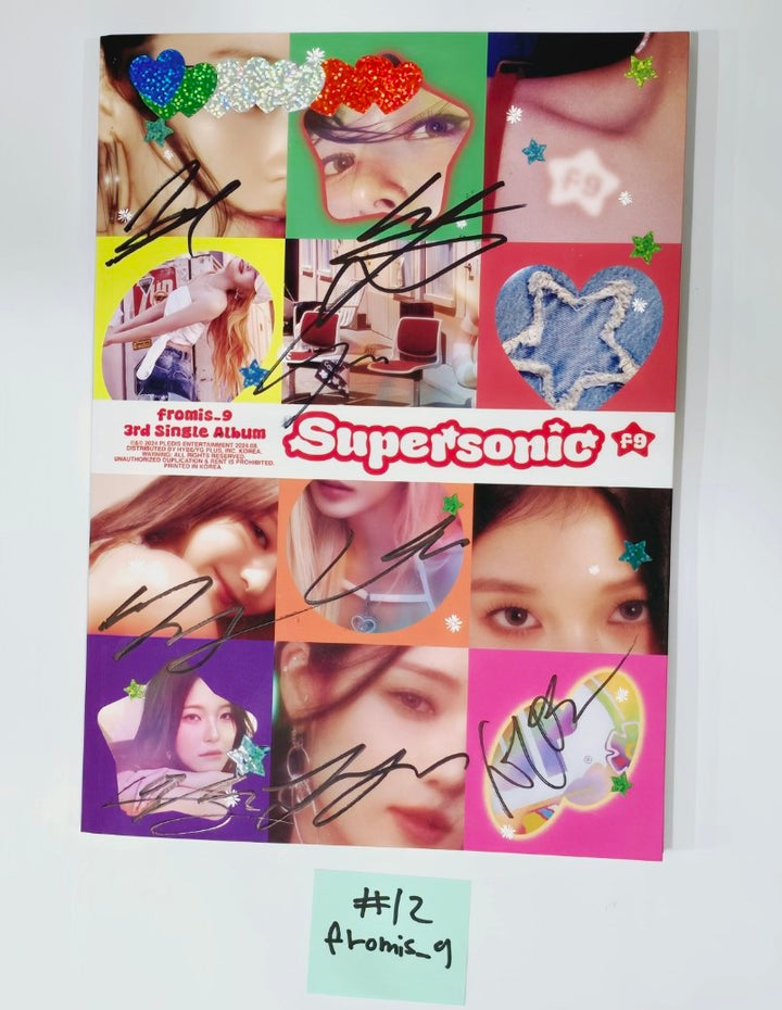 Fromis_9 "SuperSonic", NMIXX "Fe3O4: STICK OUT",TAEMIN "ETERNAL", SF9 "FANTASY" - Hand Autographed Promo Album [24.8.26] - HALLYUSUPERSTORE