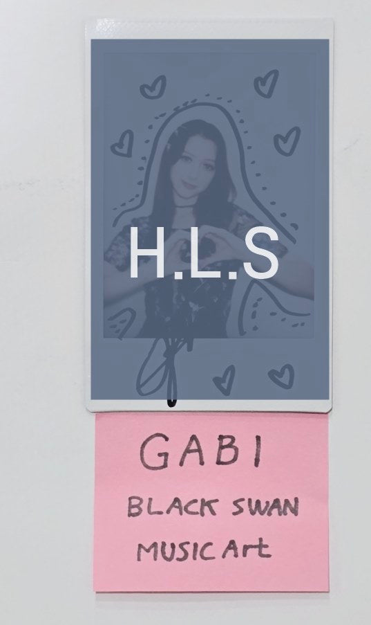 GABI (Of BLACKSWAN) "Roll Up" - Hand Autographed(Signed) Polaroid [24.8.26] - HALLYUSUPERSTORE