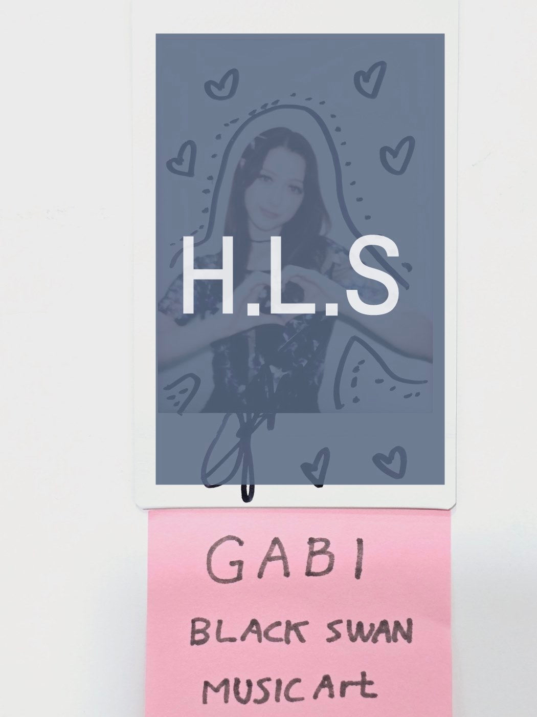 GABI (Of BLACKSWAN) "Roll Up" - Hand Autographed(Signed) Polaroid [24.8.26] - HALLYUSUPERSTORE