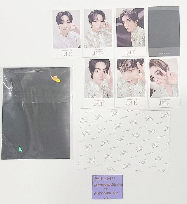 Enhypen "FATE" WORLD TOUR IN SEOUL - Weverse Shop Photocards Set (7EA) + Postcard Set [24.8.27] - HALLYUSUPERSTORE