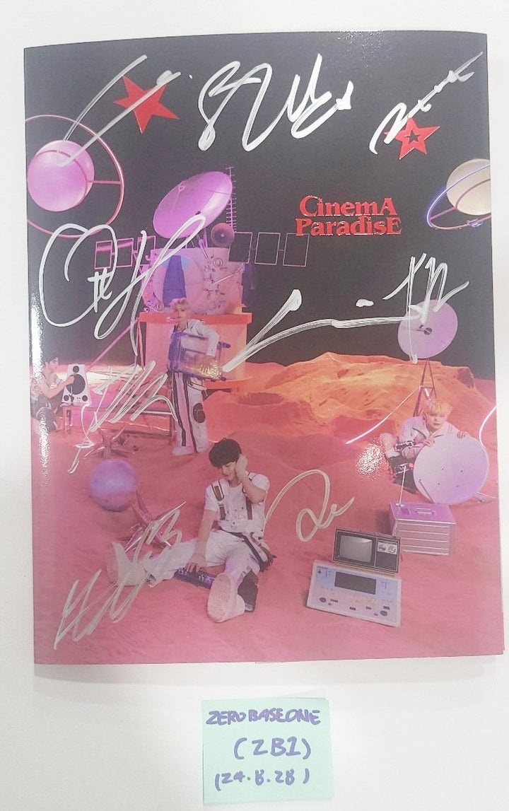 ZEROBASEONE(ZB1) "CINEMA PARADISE" - Hand Autographed(Signed) Promo Album [24.8.28] - HALLYUSUPERSTORE