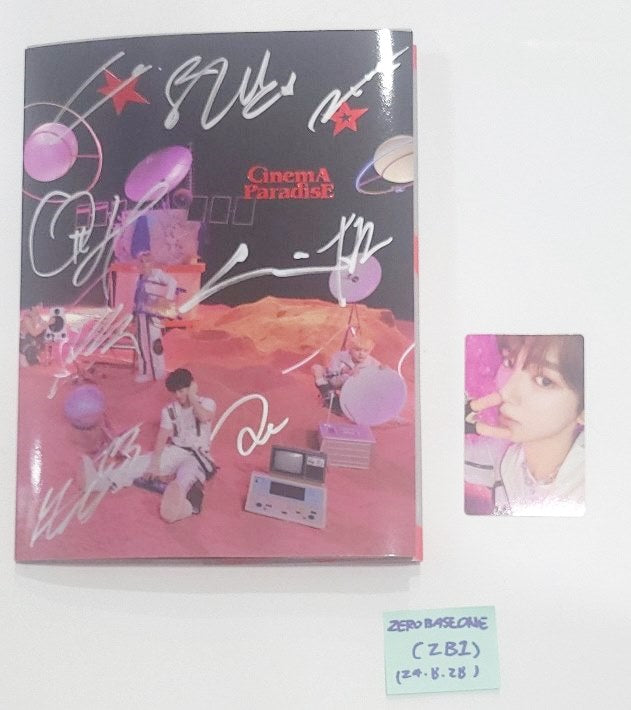 ZEROBASEONE(ZB1) "CINEMA PARADISE" - Hand Autographed(Signed) Promo Album [24.8.28] - HALLYUSUPERSTORE