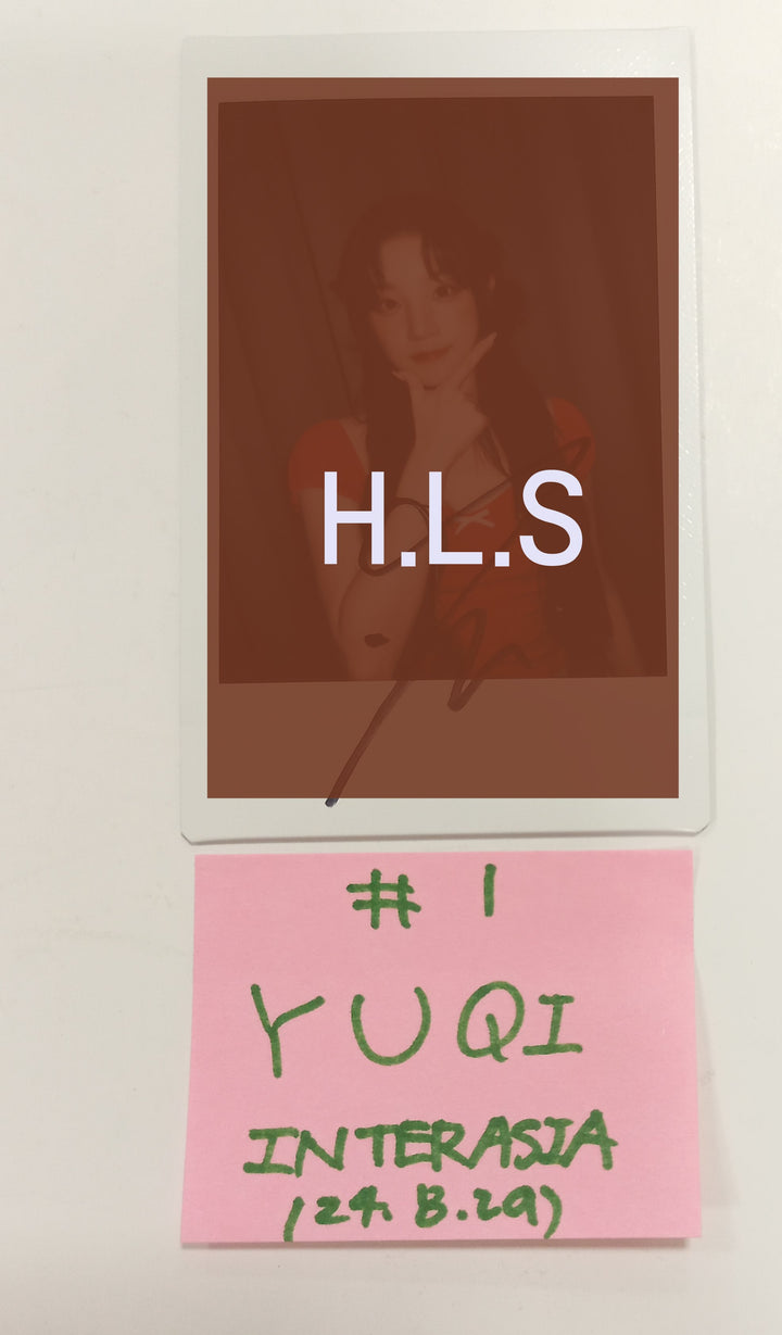 YUQI, SHUHUA (Of (g) I-DLE) "I SWAY" - Hand Autograhped(Signed) Polaroid [24.8.29] - HALLYUSUPERSTORE