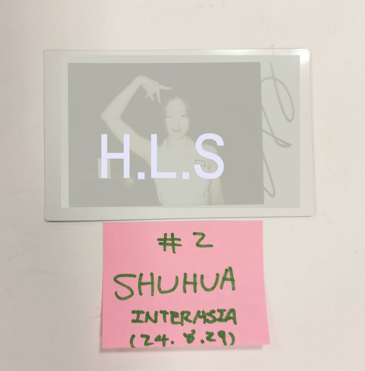 YUQI, SHUHUA (Of (g) I-DLE) "I SWAY" - Hand Autograhped(Signed) Polaroid [24.8.29] - HALLYUSUPERSTORE