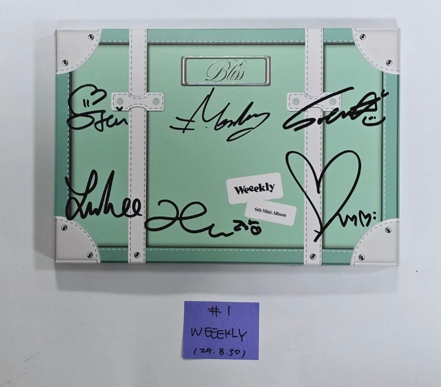 Weeekly "Bliss " - Hand Autographed(Signed)  Album [24.8.30] - HALLYUSUPERSTORE