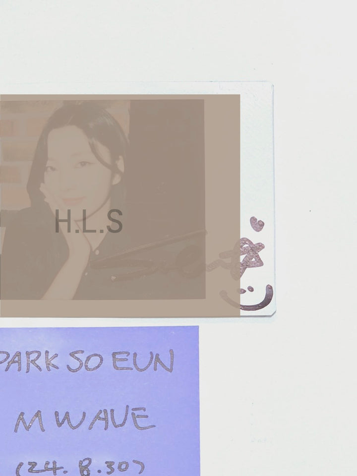 Park So Eun (Of Weeekly) "Bliss " - Hand Autographed(Signed) Polaroid [24.8.30] - HALLYUSUPERSTORE