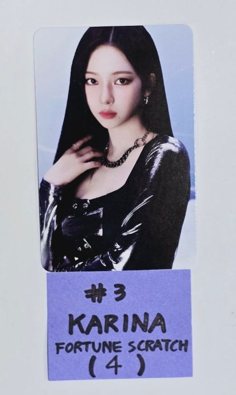 Aespa "SYNK : PARALLEL LINE" 2024 2nd Concert - Offcial Fortune Scratch Photocard [24.8.30]