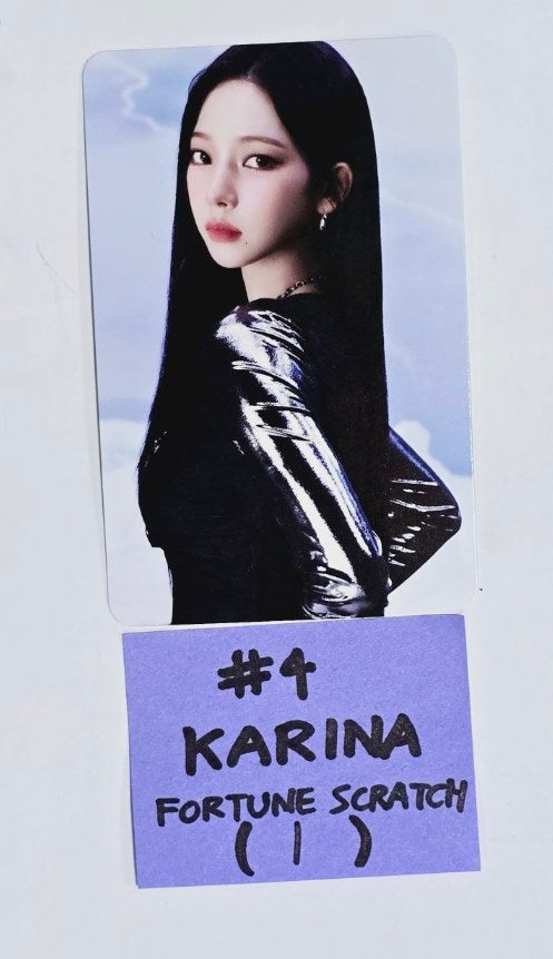 Aespa "SYNK : PARALLEL LINE" 2024 2nd Concert - Offcial Fortune Scratch Photocard [24.8.30]