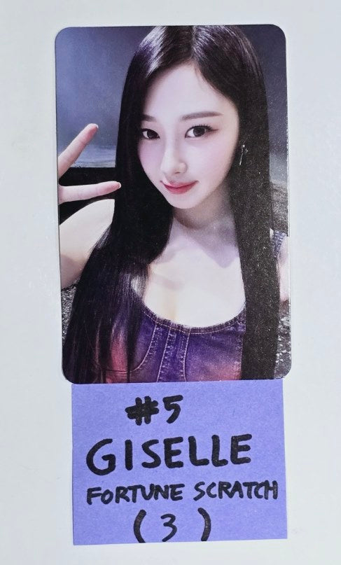 Aespa "SYNK : PARALLEL LINE" 2024 2nd Concert - Offcial Fortune Scratch Photocard [24.8.30]