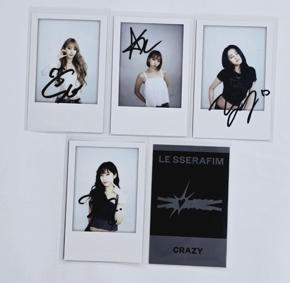 LE SSERAFIM "CRAZY" - Soundwave Cafe Drink + Dessert Event Polaroid Type Photocard [24.8.30] - HALLYUSUPERSTORE