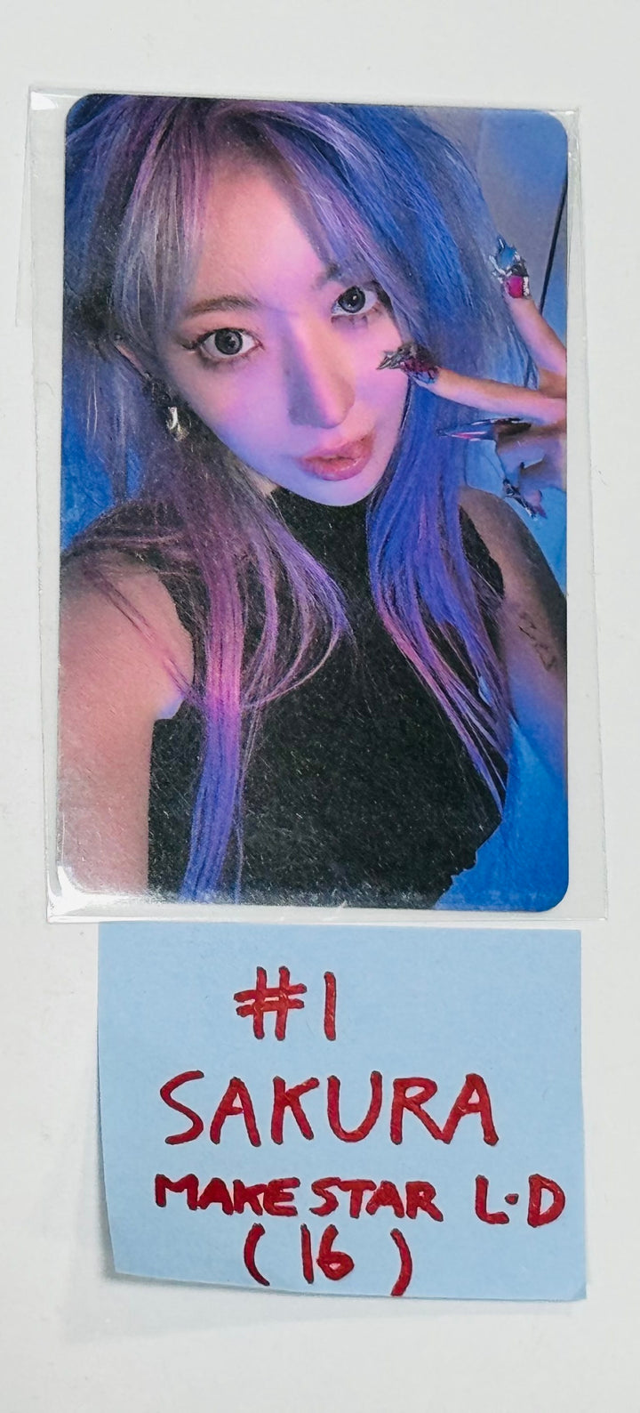 LE SSERAFIM "CRAZY" - Makestar Lucky Draw Event Photocard [24.9.2] - HALLYUSUPERSTORE