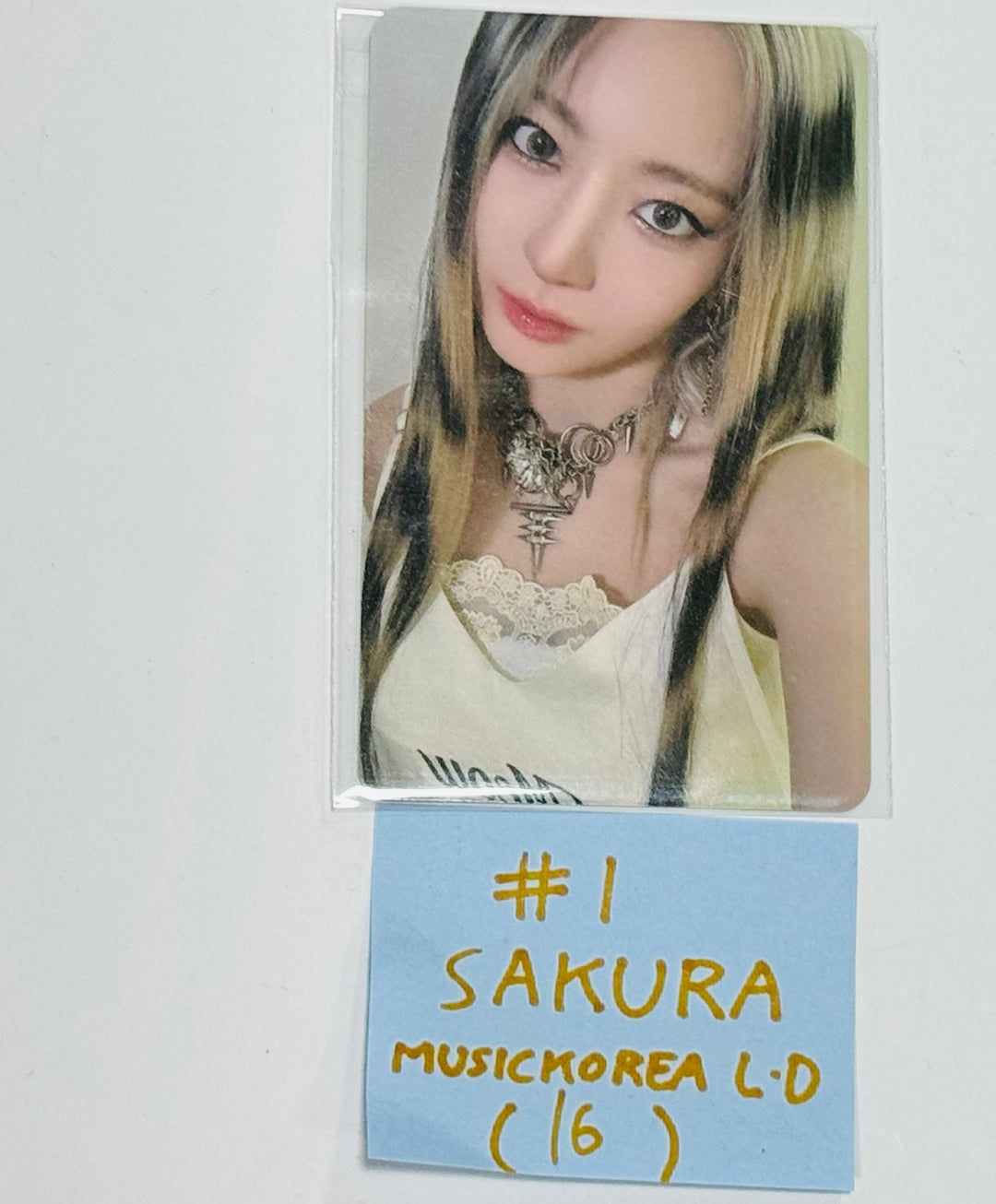 LE SSERAFIM "CRAZY" - Music Korea Lucky Draw Event Photocard [24.9.2] - HALLYUSUPERSTORE