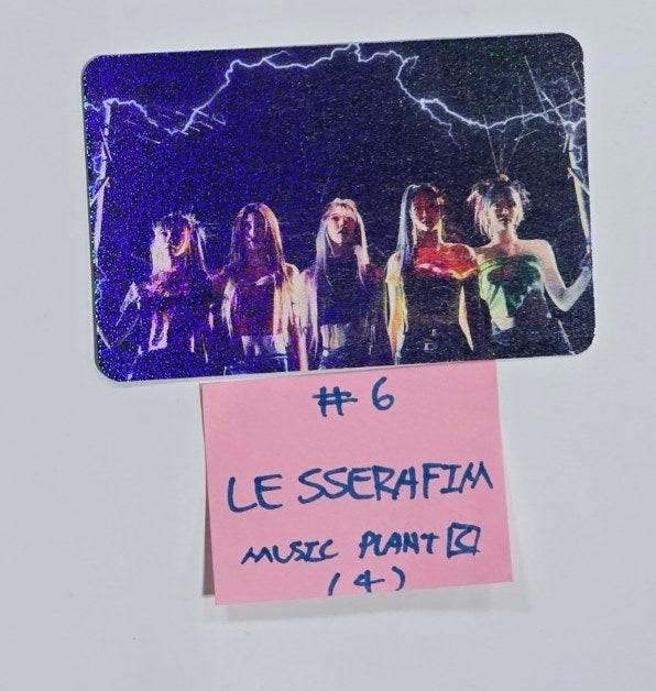 LE SSERAFIM "CRAZY" - Music Plant Pre-Order Benefit Glitter Photocard [Compact Ver.] [24.9.3] - HALLYUSUPERSTORE