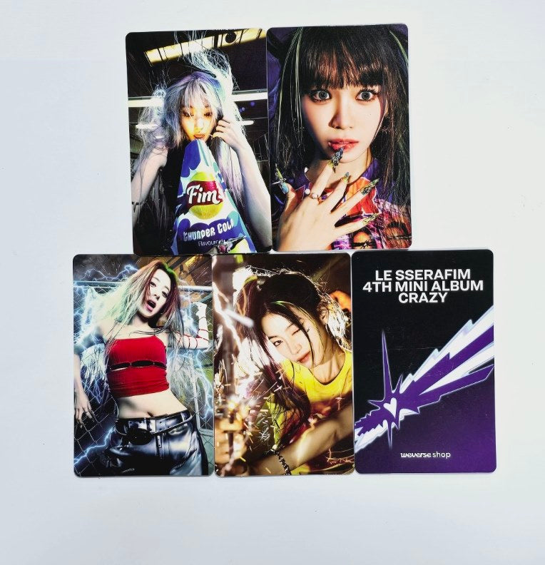 LE SSERAFIM "CRAZY" - Weverse Shop Pre-Order Benefit Photocard [Weverse Album Ver.] [24.9.3]