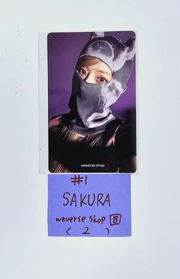 LE SSERAFIM "CRAZY" - Weverse Shop Pre-Order Benefit Photocard [Balaclava Ver.] [24.9.4] - HALLYUSUPERSTORE