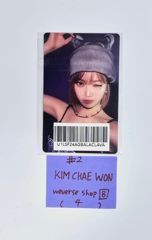 LE SSERAFIM "CRAZY" - Weverse Shop Pre-Order Benefit Photocard [Balaclava Ver.] [24.9.4] - HALLYUSUPERSTORE