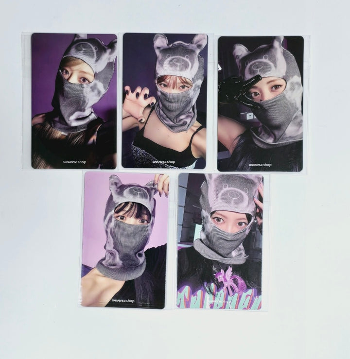 LE SSERAFIM "CRAZY" - Weverse Shop Pre-Order Benefit Photocard [Balaclava Ver.] [24.9.4] - HALLYUSUPERSTORE