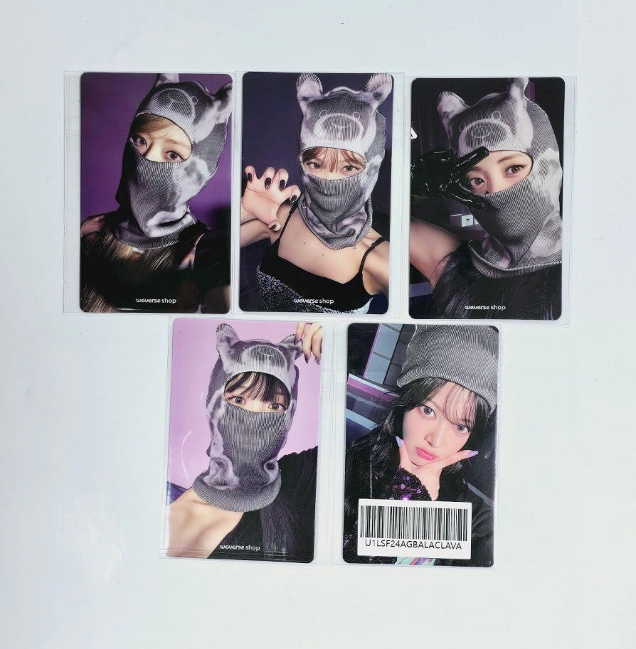 LE SSERAFIM "CRAZY" - Weverse Shop Pre-Order Benefit Photocard [Balaclava Ver.] [24.9.4] - HALLYUSUPERSTORE