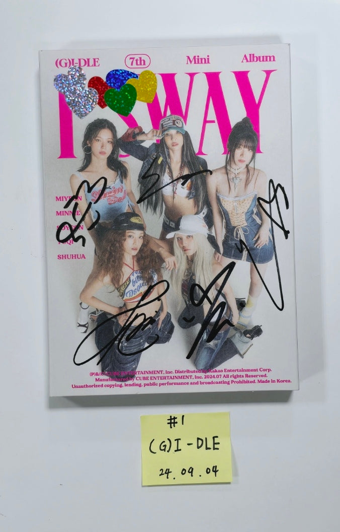 (g) I-DLE "I SWAY" - Hand Autographed(Signed) Album [24.9.4] - HALLYUSUPERSTORE