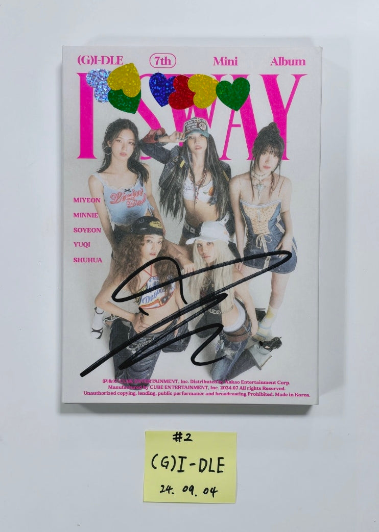 (g) I-DLE "I SWAY" - Hand Autographed(Signed) Album [24.9.4] - HALLYUSUPERSTORE