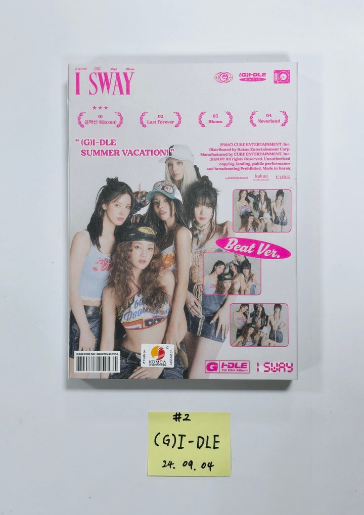 (g) I-DLE "I SWAY" - Hand Autographed(Signed) Album [24.9.4] - HALLYUSUPERSTORE