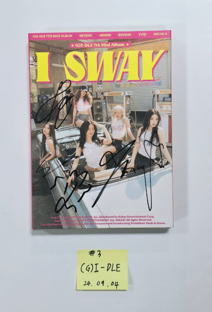 (g) I-DLE "I SWAY" - Hand Autographed(Signed) Album [24.9.4] - HALLYUSUPERSTORE