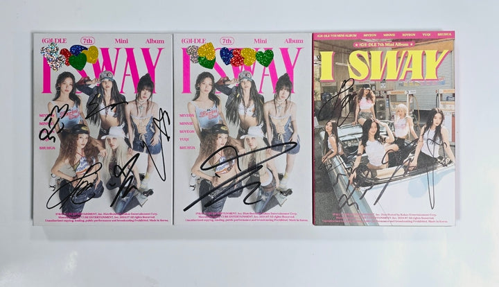 (g) I-DLE "I SWAY" - Hand Autographed(Signed) Album [24.9.4] - HALLYUSUPERSTORE