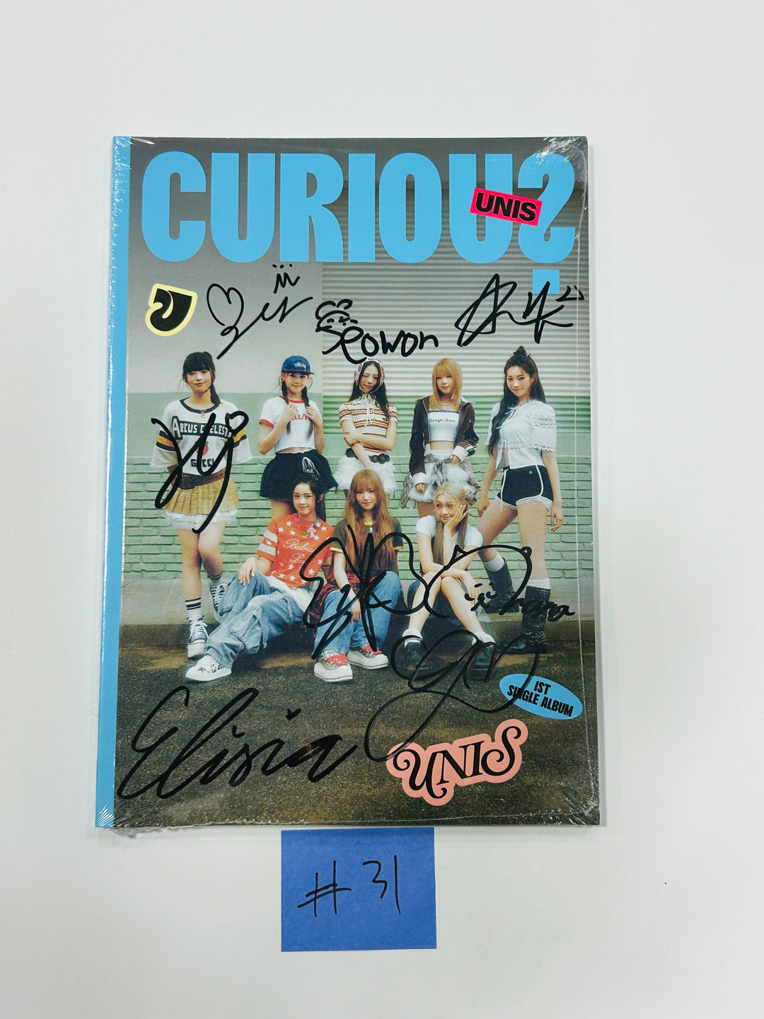 UNIS 'CURIOUS' - Hand Autographed(Signed) Album [24.9.4] (2) - HALLYUSUPERSTORE