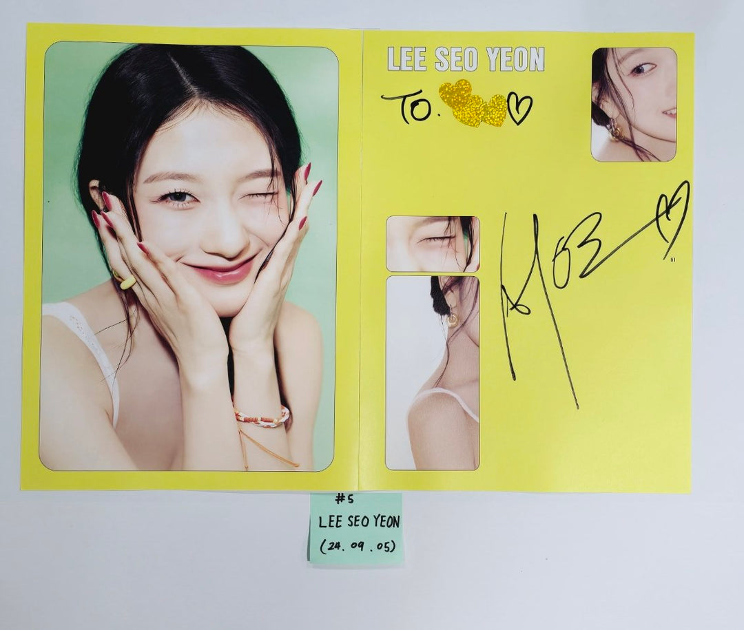 Fromis_9 "SuperSonic" - A Cut Page From Fansign Event Album [24.9.5] - HALLYUSUPERSTORE